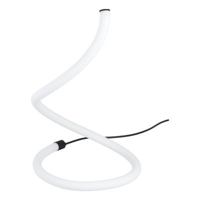 Lampada da tavolo nera in plastica, Allal, 10W, 3000K LED, con interruttore
