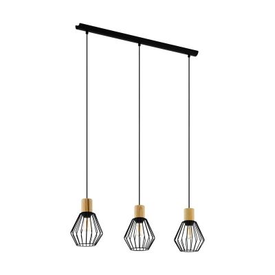 Lampada a sospensione nera in acciaio, Josefien