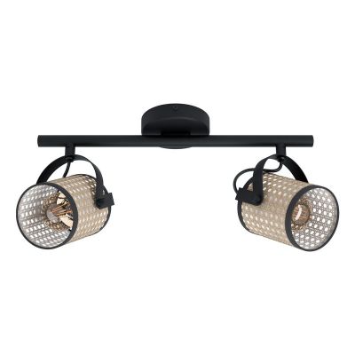 Faretto da soffitto nero in acciaio, Tjesse