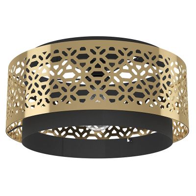 Lampada da soffitto in ottone in acciaio, Quincy