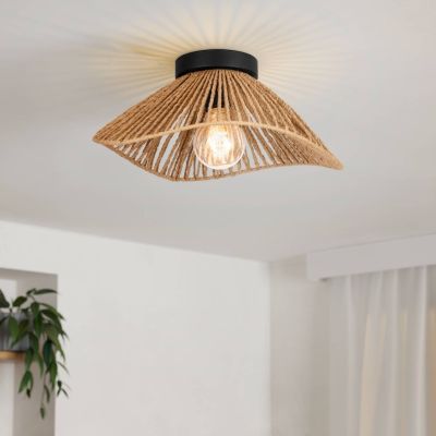 Lampada da soffitto di carta marrone, Jitze