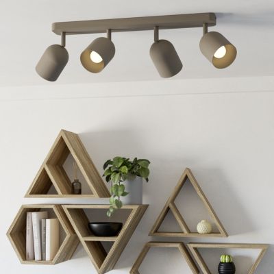 Faretto da soffitto marrone in acciaio, Tjitte