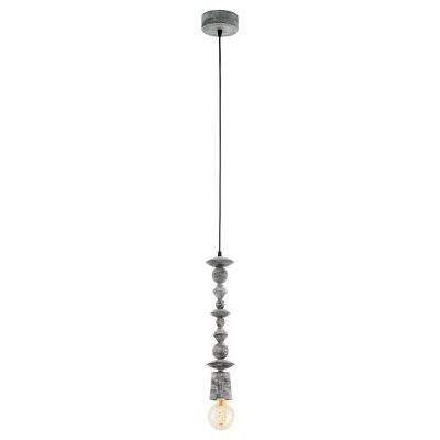 Lampada a sospensione in legno nera, Abel