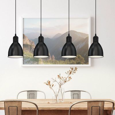 Lampada a sospensione nera metallo, Lavinio
