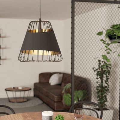 Lampada a sospensione nera metallo, Joost