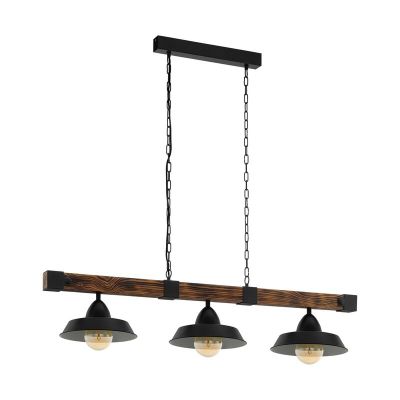 Lampada a sospensione in legno marrone, Josia