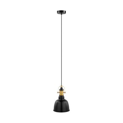 Lampada a sospensione nera metallo, Alain