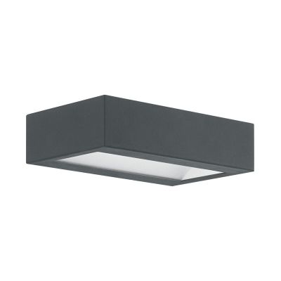 Lampada da esterno antracite in acciaio, Simen, 4W, 3000K LED, IP44