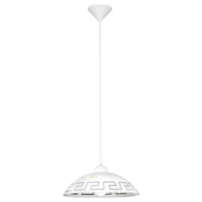Lampada a sospensione bianca in vetro, Kaj