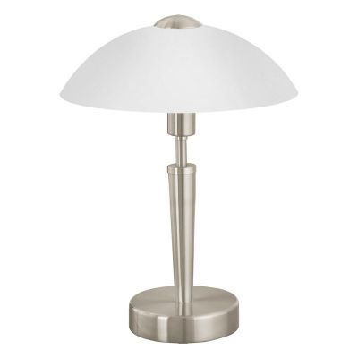 Lampada da tavolo in nichel in vetro, Miam, controllo touch