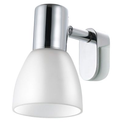 Lampada per specchio cromata in vetro, Ablanc