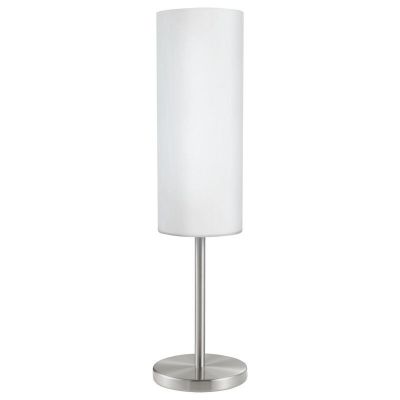 Lampada da tavolo in nichel in vetro, Ciuda, con interruttore