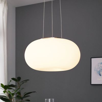 Lampada a sospensione in nichel in vetro, Skyler