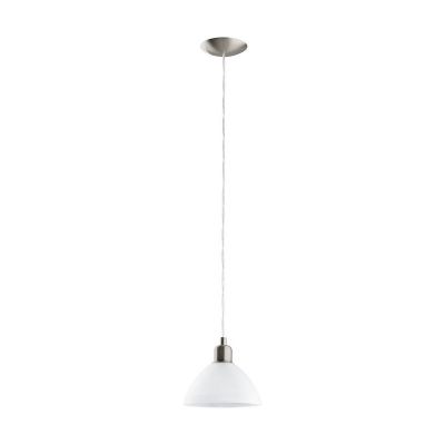 Lampada a sospensione bianca in vetro, Lariana