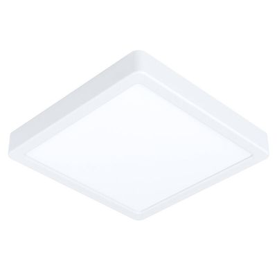 Plafoniera smart bianca in plastica, Geraldo, 16,5W, bianco regolabile tra caldo e freddo LED, IP44