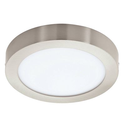 Plafoniera smart in nichel in plastica, Geraldo, 16,5W, bianco regolabile tra caldo e freddo LED, IP44