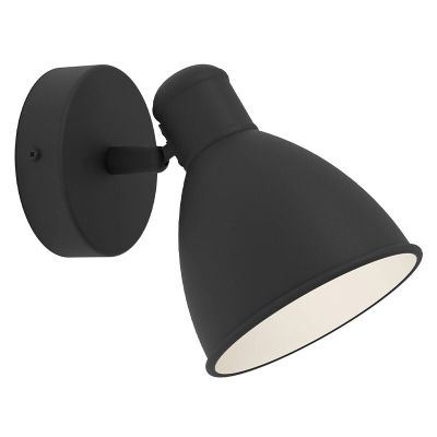 Applique per bagno nera in acciaio, Priscilla, IP44