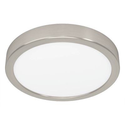 Plafoniera in nichel in acciaio, Geraldo, 17W, 3000K LED