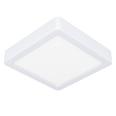 Plafoniera bianca in plastica, Geraldo, 11W, 3000K LED