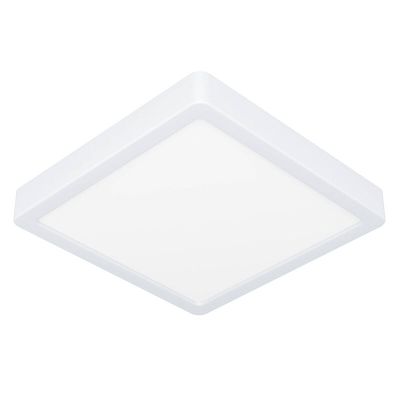 Plafoniera bianca in plastica, Geraldo, 17W, 3000K LED