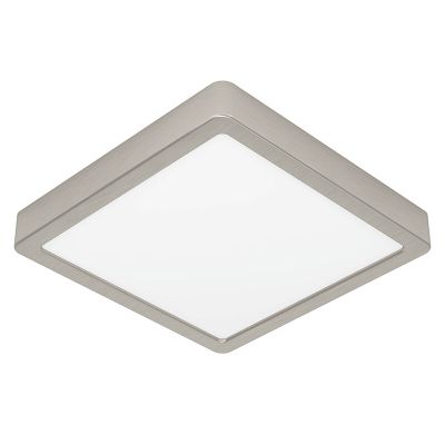 Plafoniera in nichel in plastica, Geraldo, 17W, 3000K LED