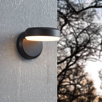 Lampada da esterno nera in acciaio, Gabriella, 3,6W, 3000K LED, IP54