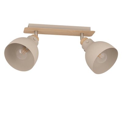 Faretto da soffitto beige in alluminio, Andy