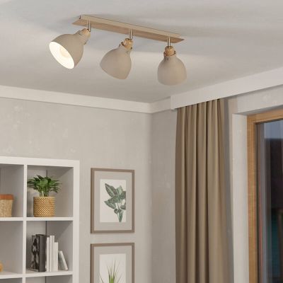 Faretto da soffitto beige in alluminio, Andy