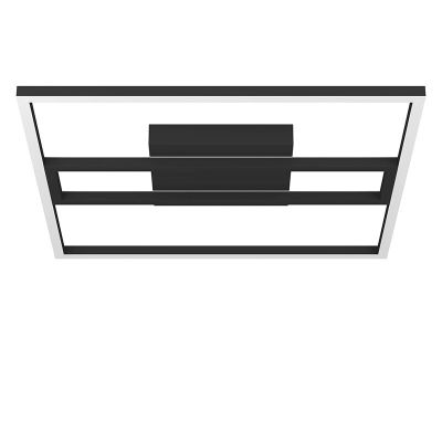 Plafoniera smart nera in alluminio, Cecilia, 21W, bianco regolabile tra caldo e freddo LED