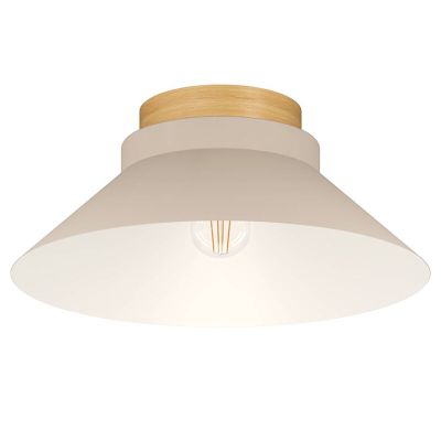 Lampada da soffitto beige in legno, Lucy