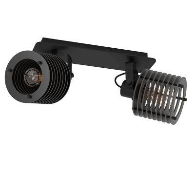 Faretto da soffitto nero in legno, Randy