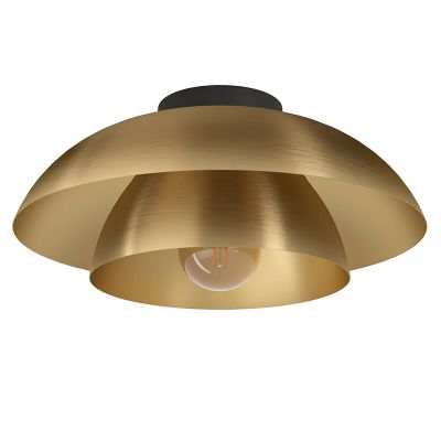 Lampada da soffitto dorata in acciaio, Chuck