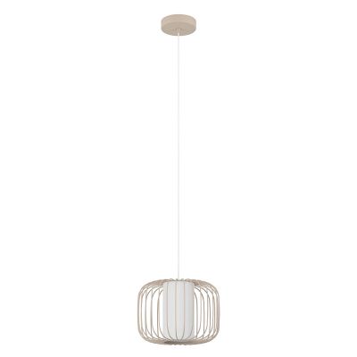 Lampada a sospensione beige in alluminio, Safira
