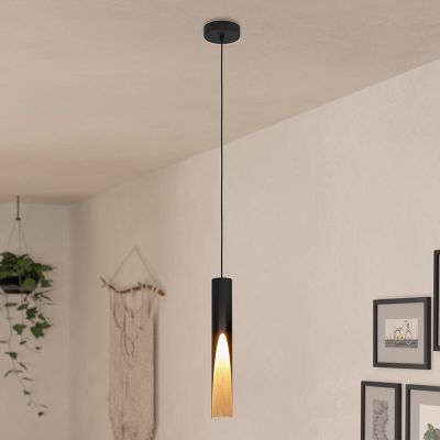 Lampada a sospensione marrone in alluminio, Aloysius