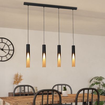 Lampada a sospensione marrone in alluminio, Aloysius