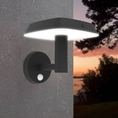 Applique da esterno solare nera in plastica, Ingemar, 8,5W, 3000K LED, IP65