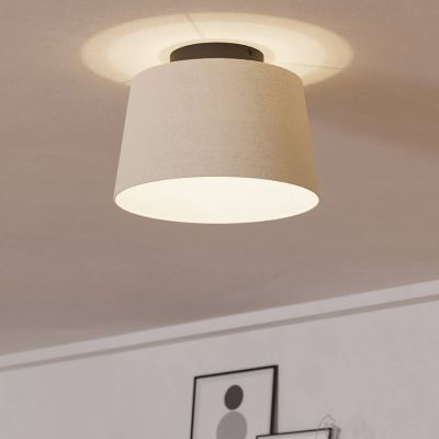 Lampada da soffitto nera in tessuto, Siham