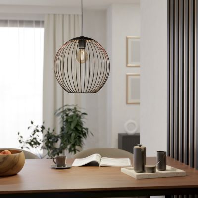 Lampada a sospensione in rame in acciaio, Aage