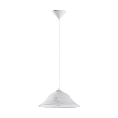 Lampada a sospensione bianca in vetro, Anouar