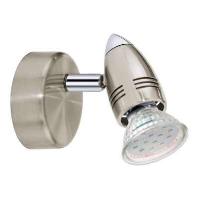 Faretto da soffitto cromato in acciaio, Elwin