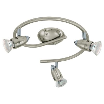 Faretto da soffitto cromato in acciaio, Elwin