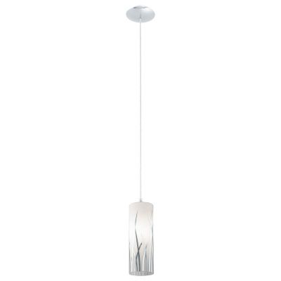 Lampada a sospensione cromata in vetro, Ilyas