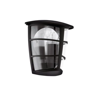 Lampada da esterno nera in plastica, Inas, IP44