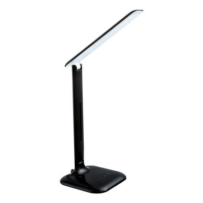 Lampada da scrivania nera in plastica, Ayman, 3W, bianco regolabile tra caldo e freddo LED, controllo touch