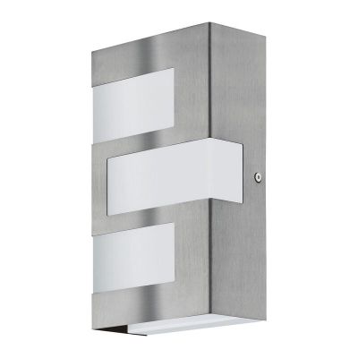 Lampada da esterno argenta in plastica, Maegan, 3W, 3000K LED, IP44