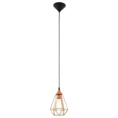 Lampada a sospensione in rame metallo, Costel