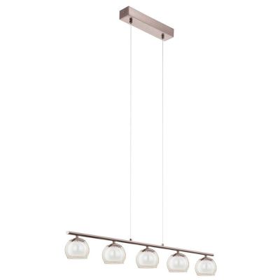 Lampada a sospensione in nichel in vetro, Riviera, 3W, 3000K LED