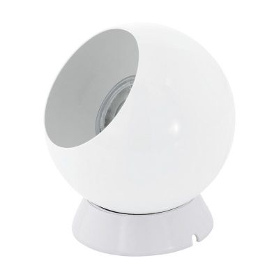 Lampada da tavolo bianca metallo, Alliano, con interruttore