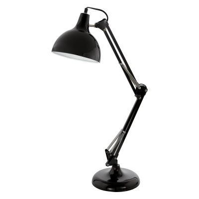 Lampada da scrivania nera metallo, Josha, con interruttore
