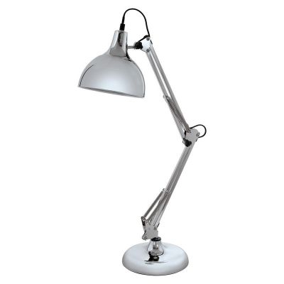 Lampada da scrivania cromata metallo, Josha, con interruttore